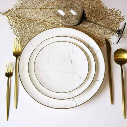 Carrara Marble 16 Piece Dinnerware Set