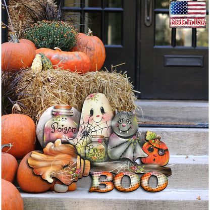 Brunhilda's Broom Halloween Door & Wall Decor