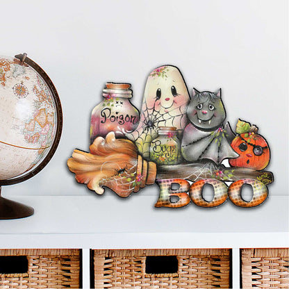 Brunhilda's Broom Halloween Door & Wall Decor