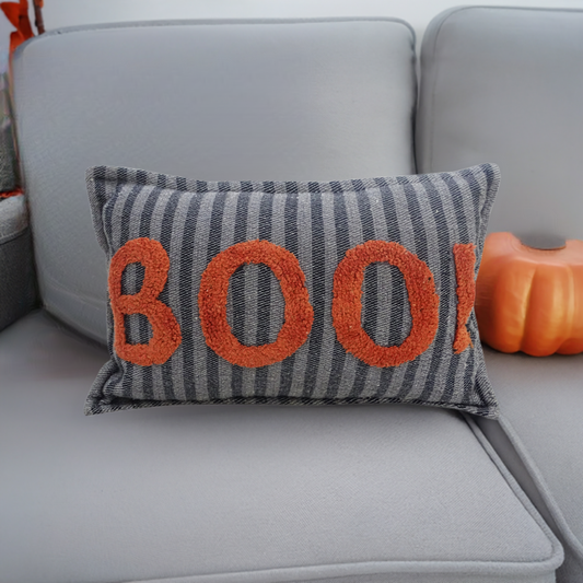 Halloween Throw Pillow BOO!