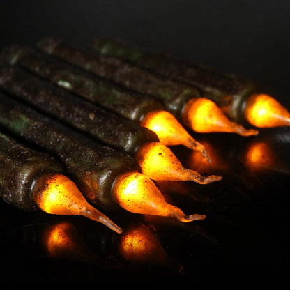LED Flameless Real Wax Taper Candles with Remote & Timer