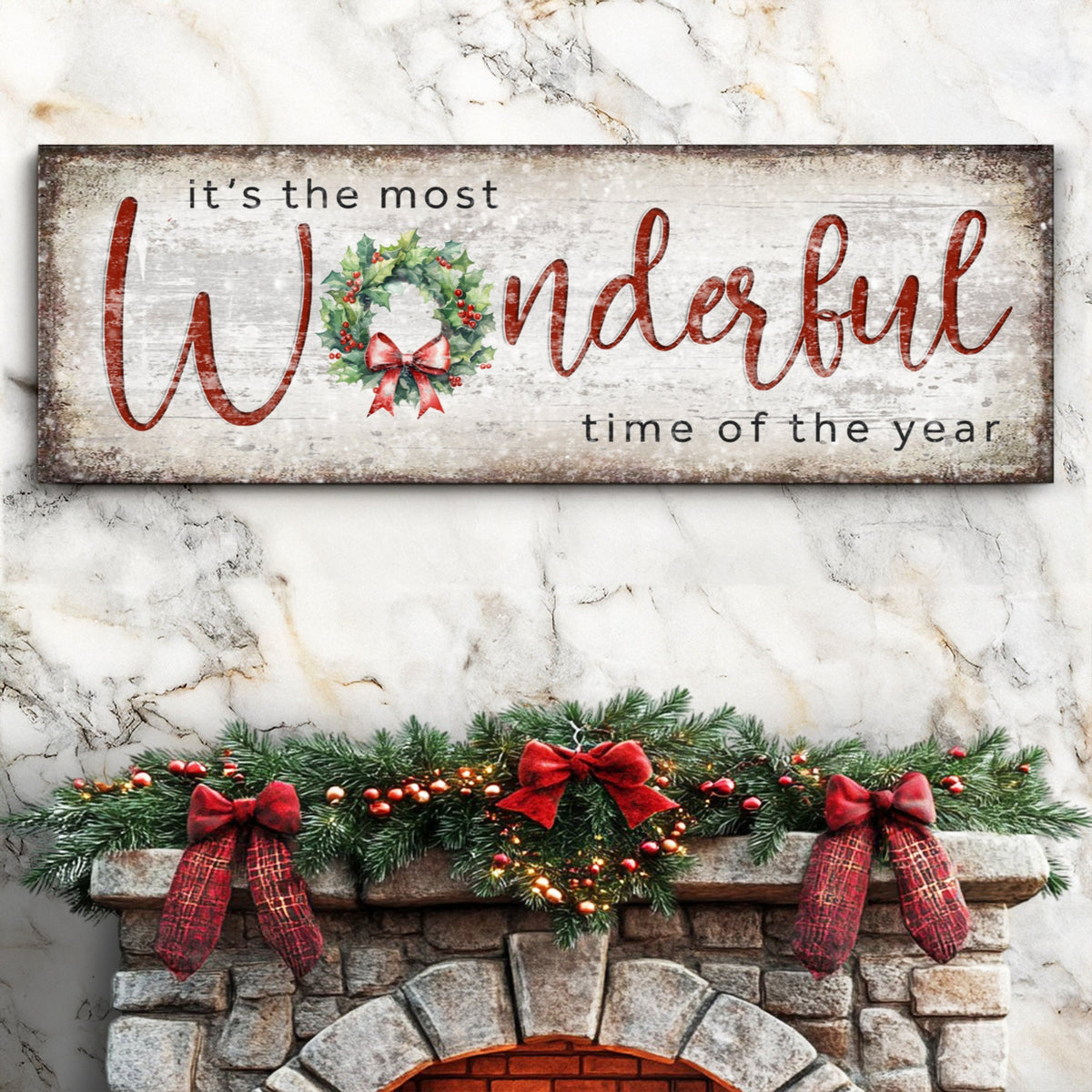 It's the most Wonderful Time of the Year Christmas Sign