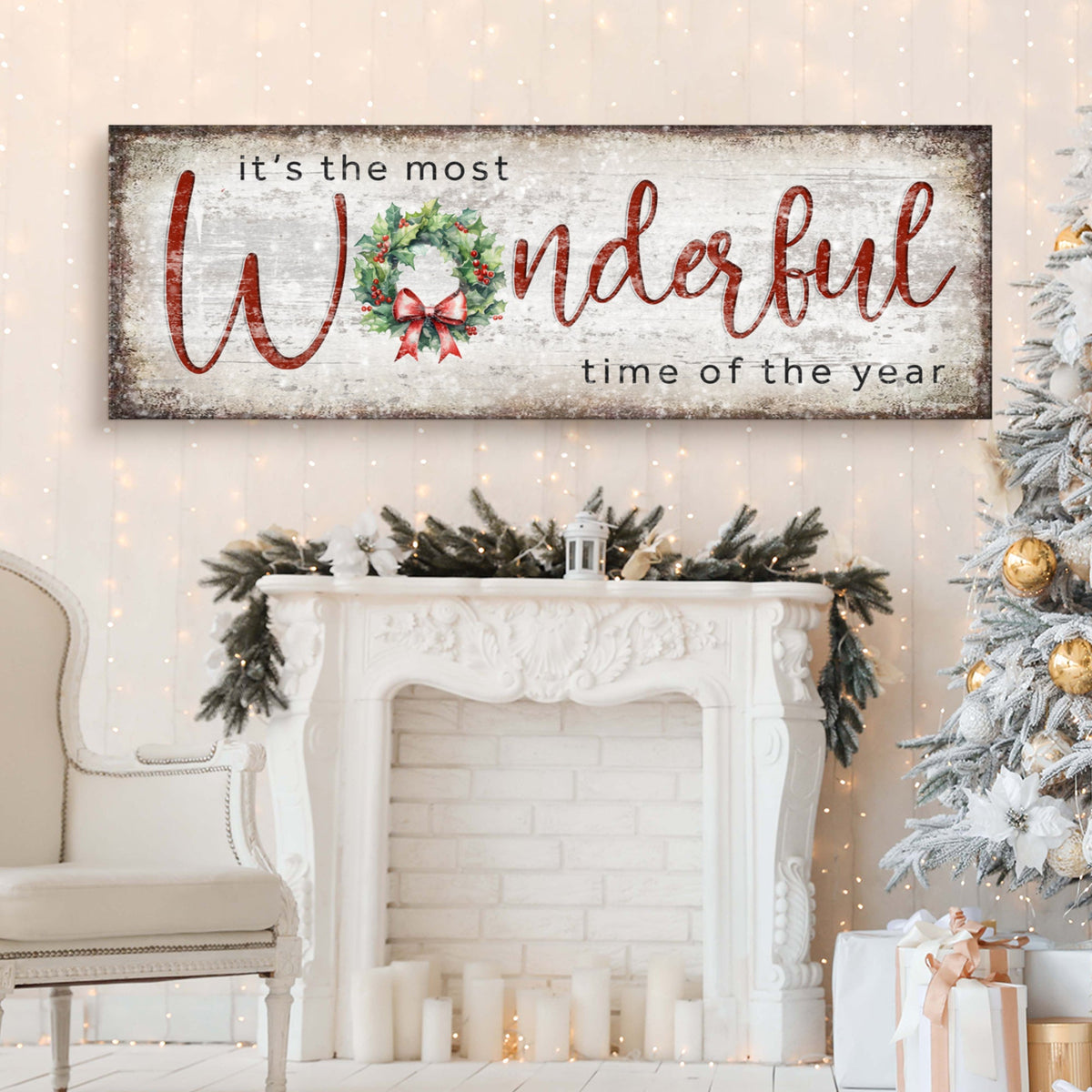 It's the most Wonderful Time of the Year Christmas Sign